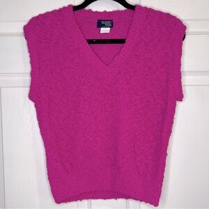 VTG Susan Ess Fuschia vest - Size Medium